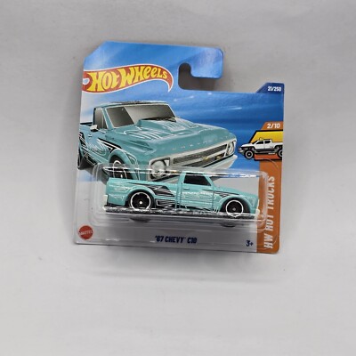 2025 Hot Wheels  67 Chevy C10 Blue HW Hot Trucks A Case -SHORT CARD