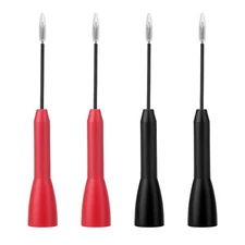 4Pcs Multimeter Test Lead Back Probes Extention Piercing Needle Tip Test Probes