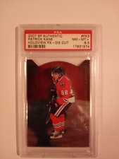  2007 SP Authentic Patrick Kane Holoview FX Die Cut Graded PSA 8.5 NM-MT+