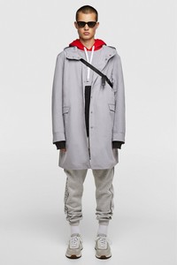 zara water repellent parka
