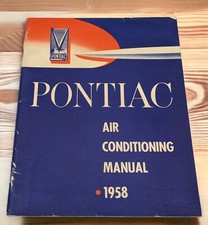 1958 Pontiac Air Conditioning Shop Service Manual Oem Original
