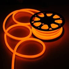 110V 50ft LED Flex Neon Rope Light Strip Valentine Home Garden DIY Decor Outdoor