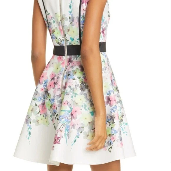 Ted Baker Solarh Pergola Print Floral Fit Flare Dress eBay