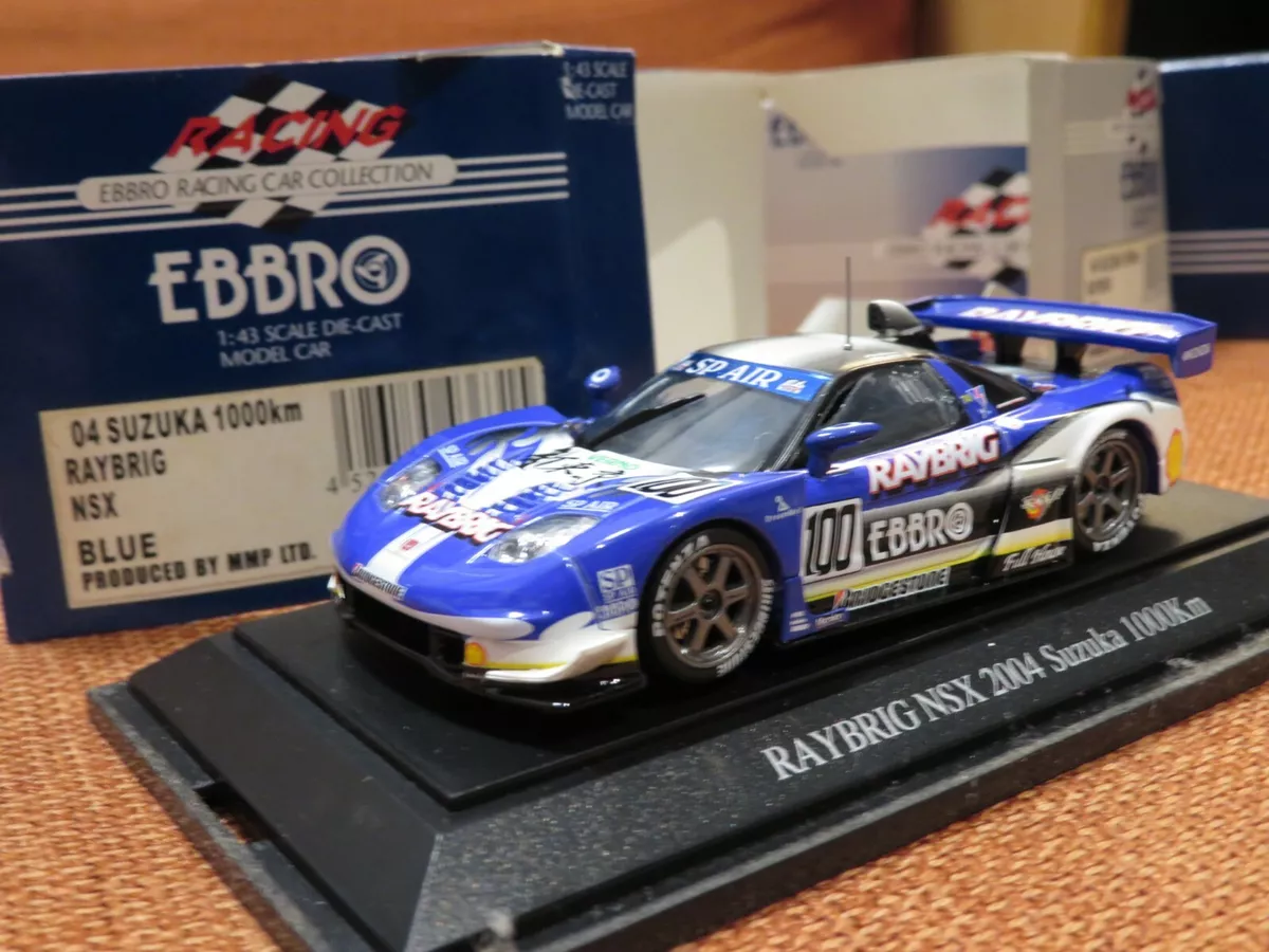 1/43 ebbro Honda NSX Type S (2001) + RAYBRIG 04' Suzuka 1000Km