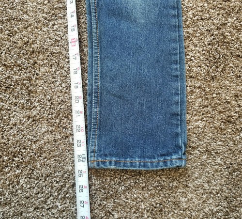 Makaveli Girls Size 10 (23x25) Straight Leg Embroidered Denim Blue Jeans - Bild 11 von 12