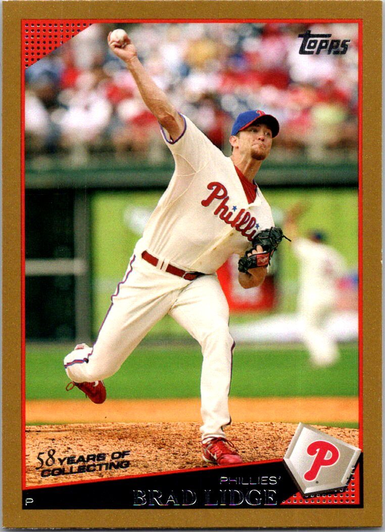 2009 Topps #20 Brad Lidge Gold #/2009