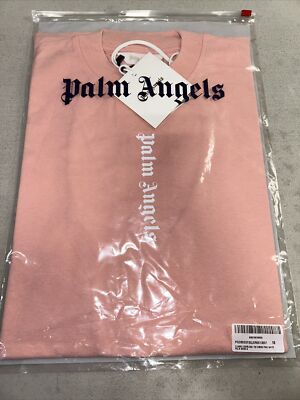 Vestido Palm Angels Classic Overlogo Niña - Rosa Blanco ¡Estilo Urbano Para Peques!