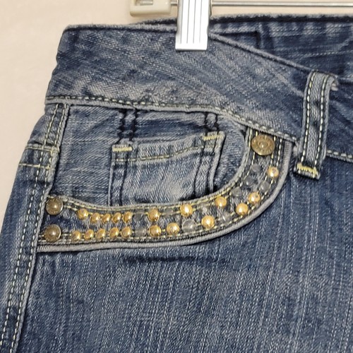 G by Guess Premium Women's Jeans Size 31 Naomi Boot Cut Embroidered Beads - Picture 5 of 17