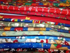 SNOWMAN Christmas WINTER SNOWFLAKES Cotton FABRIC U-Pick SEE INFO 1/2 yd BTHY