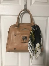 My Flat In London Handbag Broker Cashmere Tan Domed Scarf Satchel