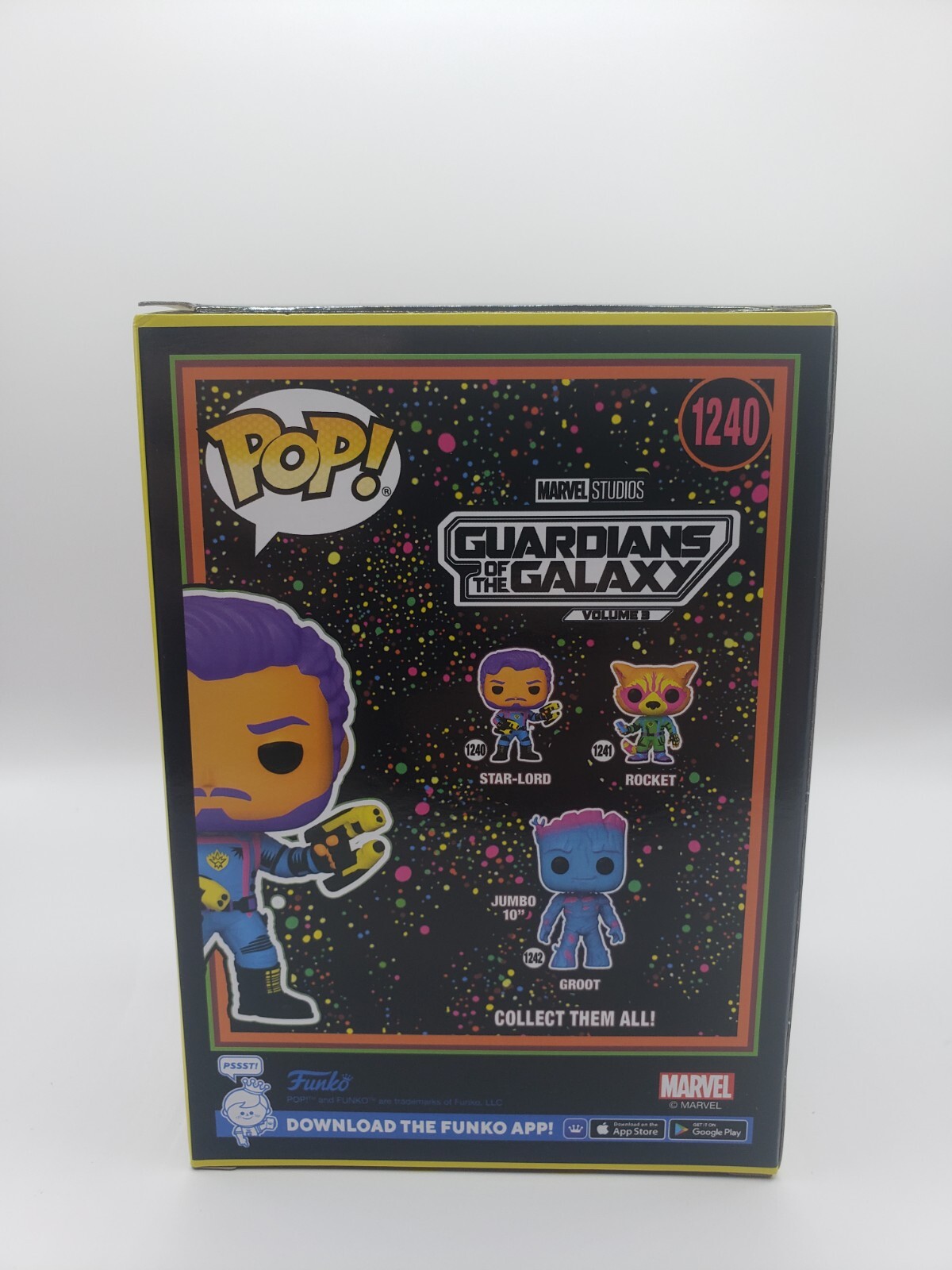 Funko Pop! Guardians Of The Galaxy: Volume 3 - Star-lord (blacklight)  (target Exclusive) : Target