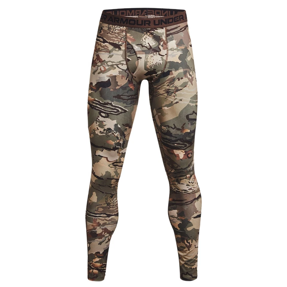 Under Armour ColdGear ИК базовый слой брюки (S) - лес все сезоны/ЧЕРНЫЙ - Изображение 2 из 4