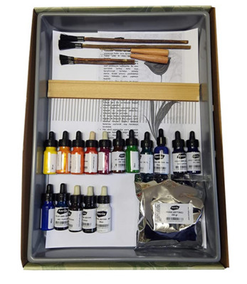 Marmorier (Ebru) Set (26 teilig) | Kolay Ebru seti | Marble set |  Marbling Set