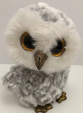 TY Beanie Boos Owlette Grey & White Owl 6” Tags