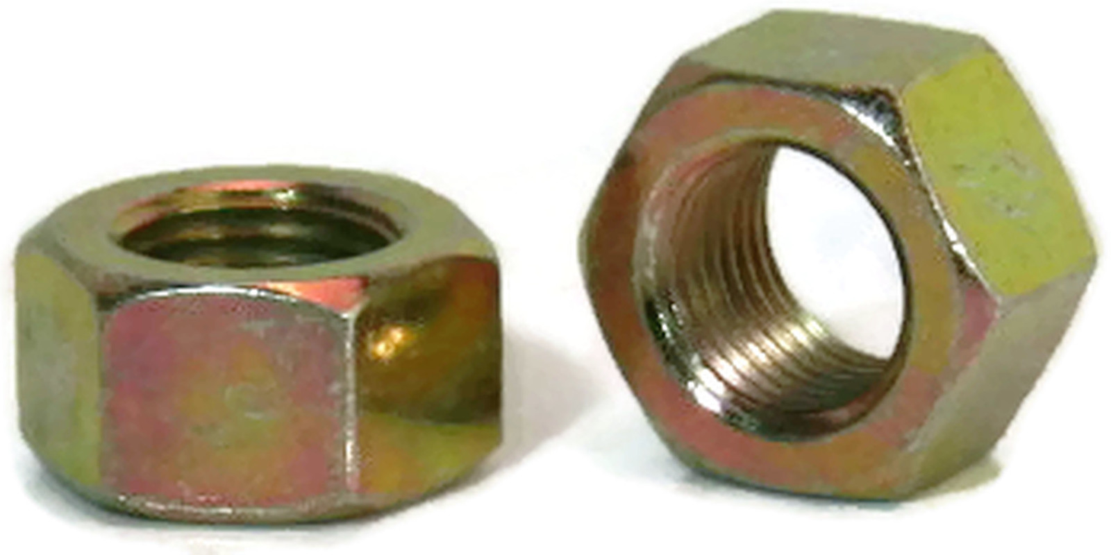Hex Finished Nuts Grade 8 Yellow Zinc UNC - 1/4"-20 - Qty-1000