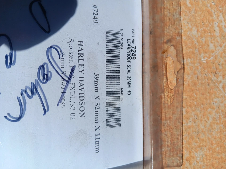 Horquilla Harley 39 mm XL/FXR 87-02 + horquilla a prueba de fugas #7249 Foto 2 de 3