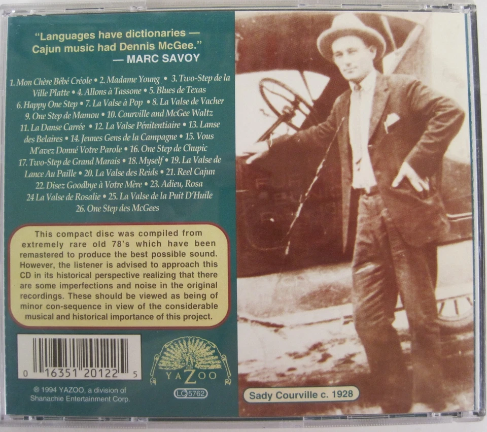 Dennis McGee - Complete Early Recordings of Dennis McGee: 1929-1930 (CD) - Изображение 2 из 3
