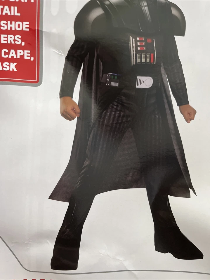 LICENSED DELUXE DARTH VADER CHILD STAR WARS BOYS FANCY DRESS HALLOWEEN COSTUME - Image 3 of 4
