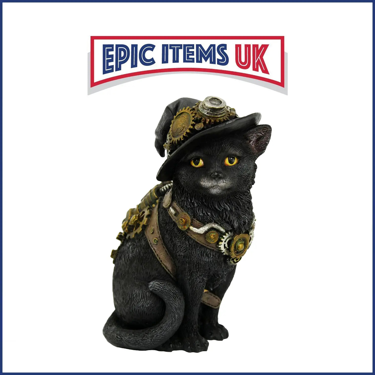 Nemesis Now Clockwork Kitty Figurine Steampunk Cat Ornament 16.5cm - IN STOCK