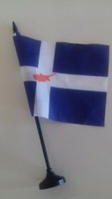 GREECE CYPRUS GREEK ISLAND MAP  TABLE  FLAG UNION ENOSIS WITH GREECE