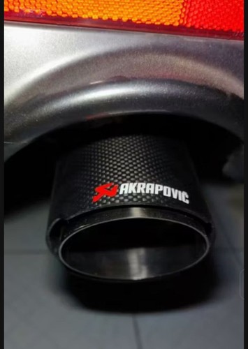 Carbon Fiber AKRAPOVIC Exhaust Single Tip Inlet 2 Outlet 3.5" Universal Tailpipe - Bild 11 von 11