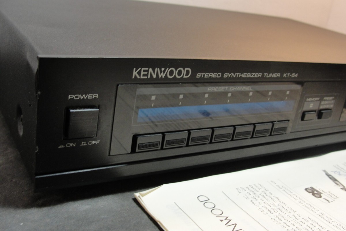 Kenwood KT-54 Stereo Synthesizer Tuner AM/FM Audio Channel