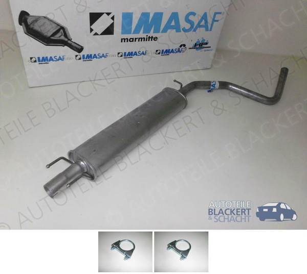 Imasaf Auspuff Mitteltopf für Fiat Stilo 2.4 20V Gt+Abarth+Anbauteile 2001-2007-image