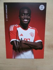 Dayot Upamecano "Bayern Munich" autograph signed 10x15 cm postcard 2023/24