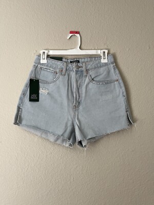 NWT Wild Fable Cutoff High Waist Light Wash Jean Shorts Size 2 2.5  Inseam