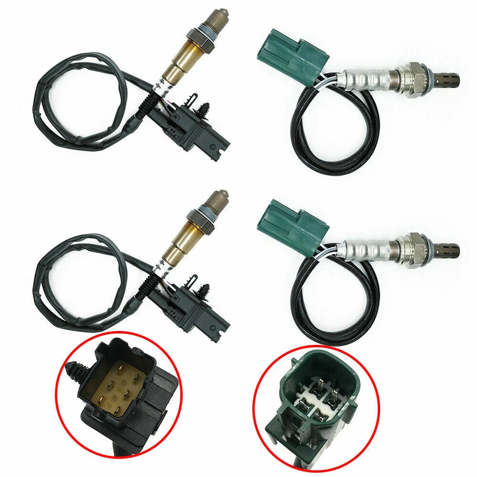 Sensor de oxígeno 4X aguas arriba y aguas abajo para Nissan Murano 2004 2005 2006 2007 3,5 L Foto 2 de 4