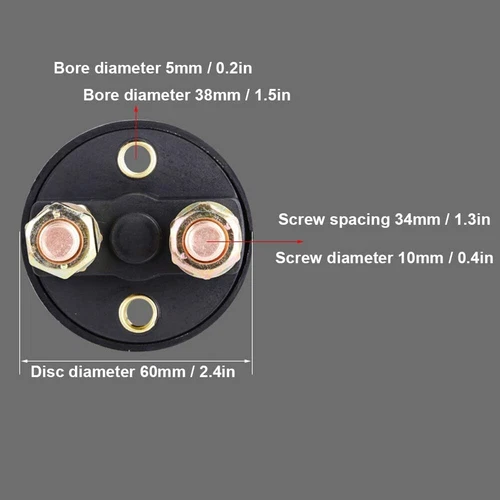 2X 12V Battery Isolator Disconnect Cut Off Power Kill Switch for Car Truck Boat - Bild 5 von 15
