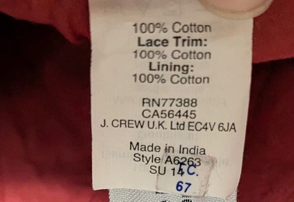 Minifalda J Crew Swiss Dot Pom Pom para mujer 2 roja línea A Boho Preppy Hipster Foto 4 de 4