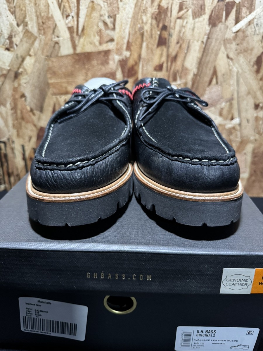 GH Bass Wallace Moc Leather Suede Lug Sole Loafer NIB New Wide
