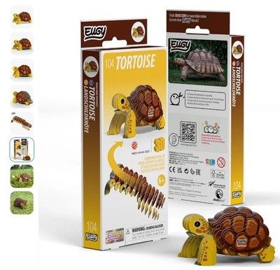Lot of 2 - Safari EUGY Tortoise #104 3D Cardboard Model Kit BRAND NEW!