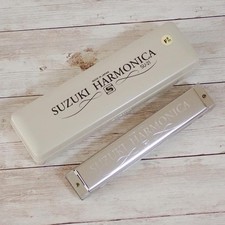 Suzuki SJ-21SP F M harmonica Silver w/ plastic case New NNE