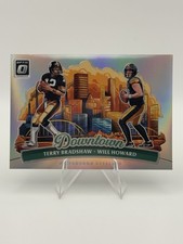 2025 Panini Optic Steelers Dual Downtown Will Howard Bradshaw #11 Case Hit SSP