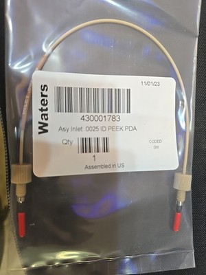 New WATERS HPLC Inlet to PDA PEEK Tubing Assembly Low Flow .0025 ID 430001783
