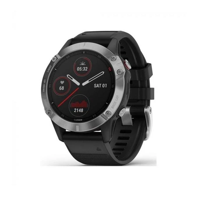 Garmin Fenix 6 Premium Multisport Watch Heart Rate Monitor GPS Watch - Silver - Bild 2 von 4