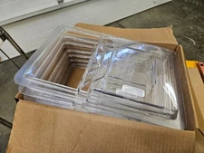 (8) Cambro 1218SCCW135 Lid for 12x18 NSF Food Box Camwear Sliding Lid
