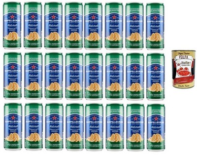 24x SanPellegrino Aranciata Amara Lemonade Orange Bitteroange, 330ml+Polpa 400g