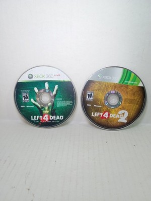 Microsoft Xbox 360 Left 4 Dead 1 and 2 Bundle Lot Discs Only Untested Scratched