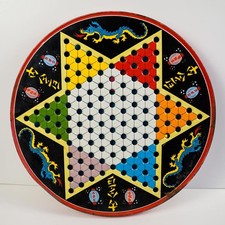 Vintage Ohio Art Tin Lithograph Chinese Checkers Marbles Original Boxes