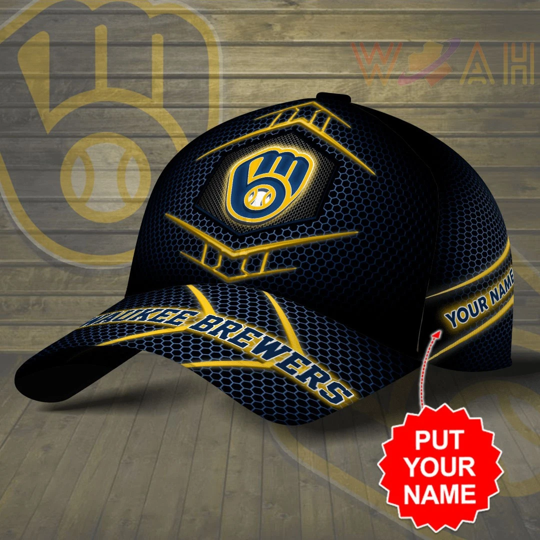 Milwaukee Brewers Custom Cap – Embroidered ML.B Hat for Baseball Lovers