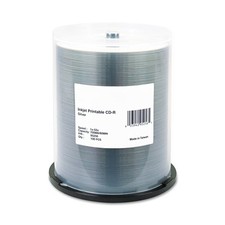 95256 700 MB/80 min 52x Spindle CD-R Printable Recordable Disc -Silver 100/Pack 
