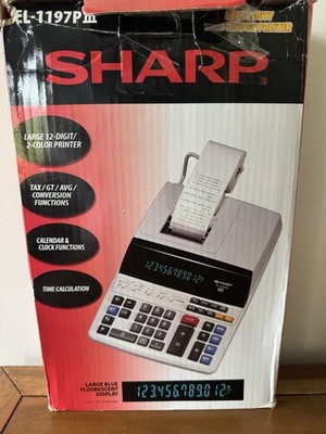 Sharp EL-1197PIII Electronic Printing Calculator New in Box