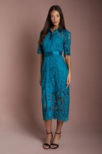 Coast Teal Midi Dress Womens Occasion Dresses
