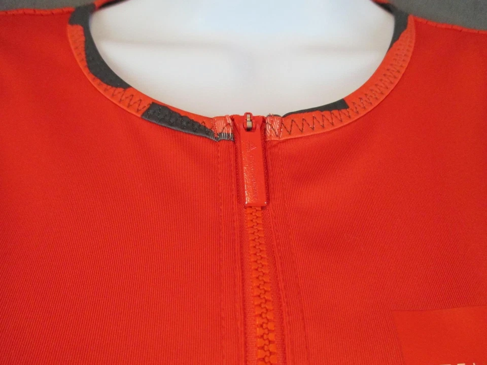 Adidas Stella McCartney Mameluco Mujer Pequeño Rojo ClimaCool Atlético Una Pieza Foto 3 de 4