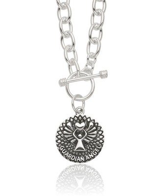 925 Sterling Silber baumelnde Schutzengelsflügel Kette Halskette