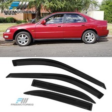 Fits 94-97 Honda Accord Slim Style Acrylic Window Visors Rain Sun Guard 4pc Set Fits 94-97 Honda Accord Slim Style Acrylic Window Visors Rain Sun Guard 4pc Set