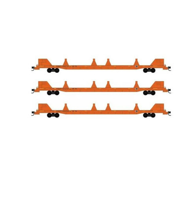 Micro Trains N Scale 993 02 203 CSX Rail Repair Flat Car 3 Pack